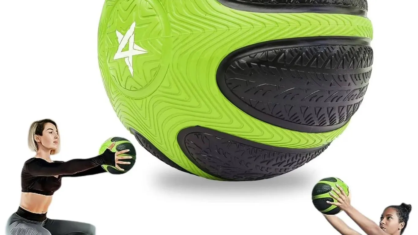 Yes4All 6LB Medicine Ball Textured Grip