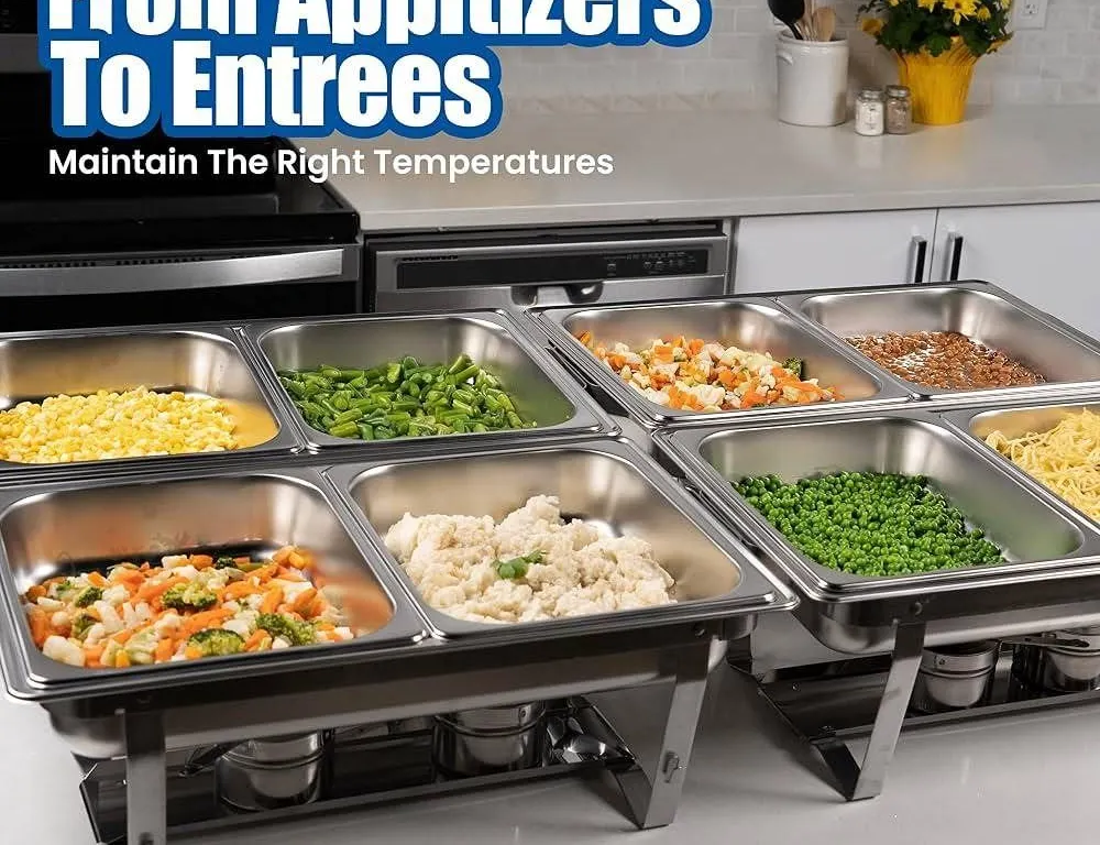 EHOMEA2Z Chafing Dish Buffet Set, 4 Pack