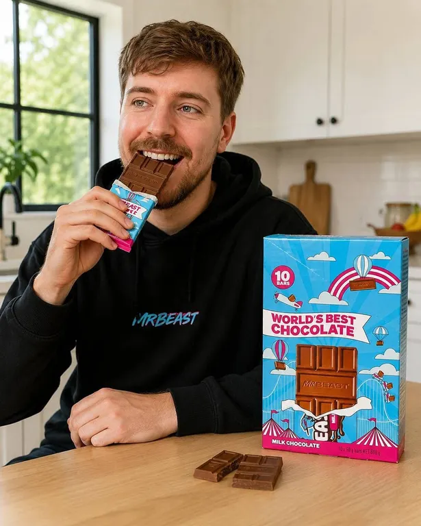 MrBeast Milk Chocolate 10-Bar Pack 600g