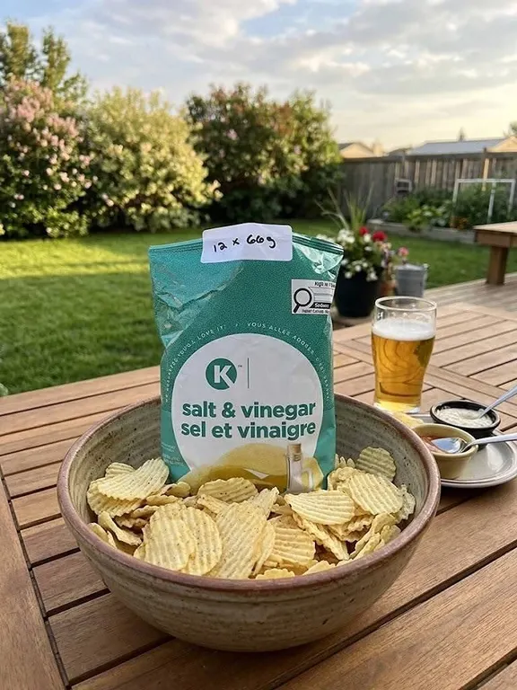 K Brand Salt & Vinegar Potato Chips 66g