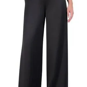 Three Dots Black Wide-Leg Pants Size XXL