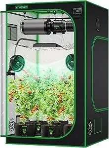VIVOSUN 48"x48"x80" Grow Tent for Plants