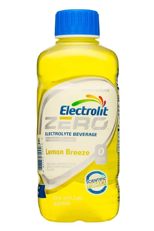 Electrolit Zero Lemon Breeze 625mL Electrolyte Beverage (12-Pack)