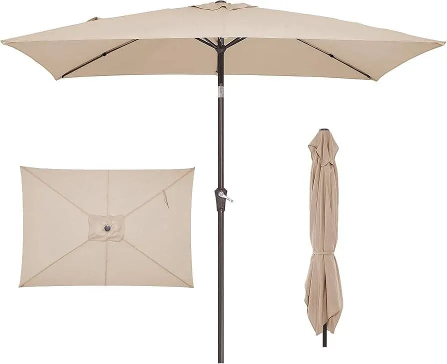 Lexary 6.5x10 ft Outdoor Patio Umbrella