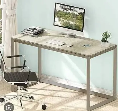 SHW 55-Inch ArtWork Solo Computer Desk, Maple