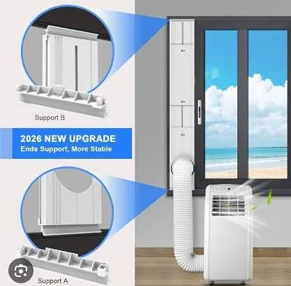 Portable Air Conditioner Window Kit, 5.9in Hose