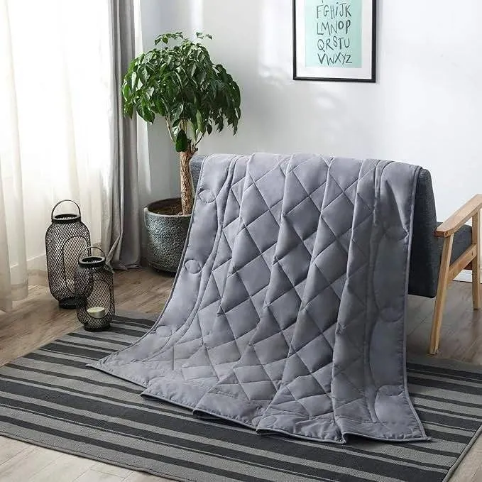 JOLLYVOGUE Weighted Blanket in Gray Case