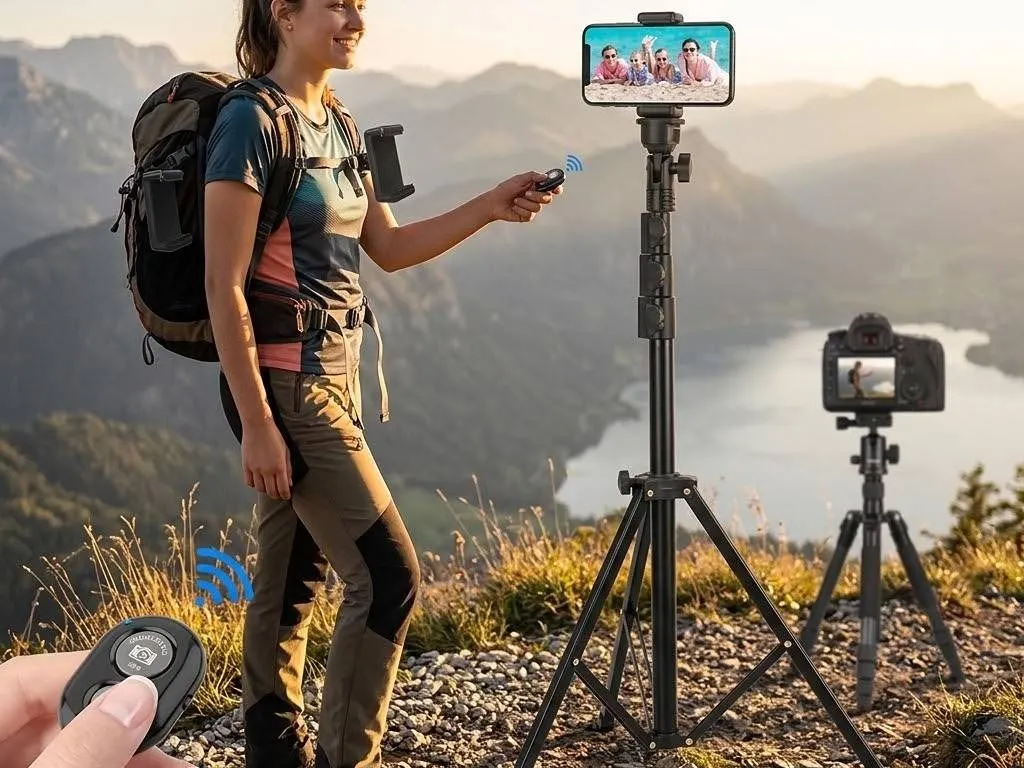 PEYOU Phone Tripod, 54-Inch Extendable