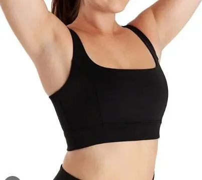 Aurum 2-Pack Sports Bra XS Square Neck Black Blue