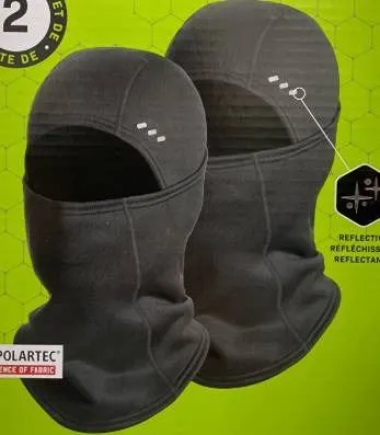 Bula Polartec Balaclava 2 Pack L/XL Black