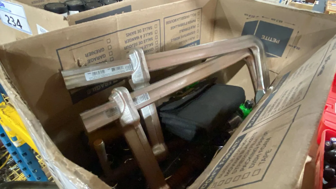 BOX OF ASSORTED TOOLS- BESSEY CLAMPS, SOCKET/RATCHET SETS, FILE SETS & MORE