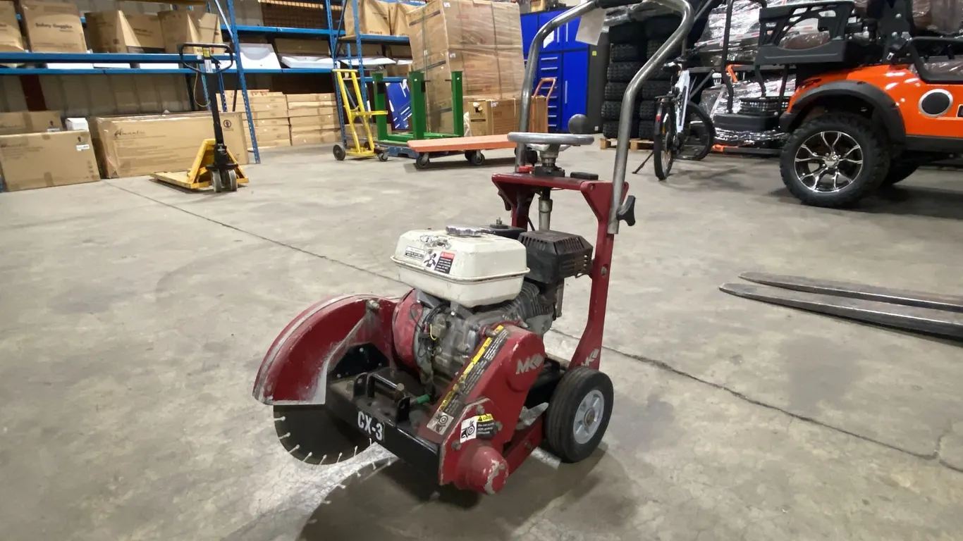 MK DIAMOND CX-3 GAS POWERED WALK BEHIND CONCRETE SAW WITH HONDA GX200 ENGINE