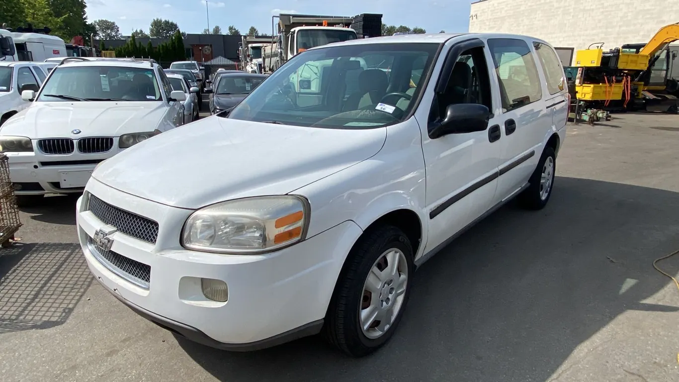 2009 CHEVROLET UPLANDER, 4DR VAN, WHITE, VIN 1GNDV13129D119694,