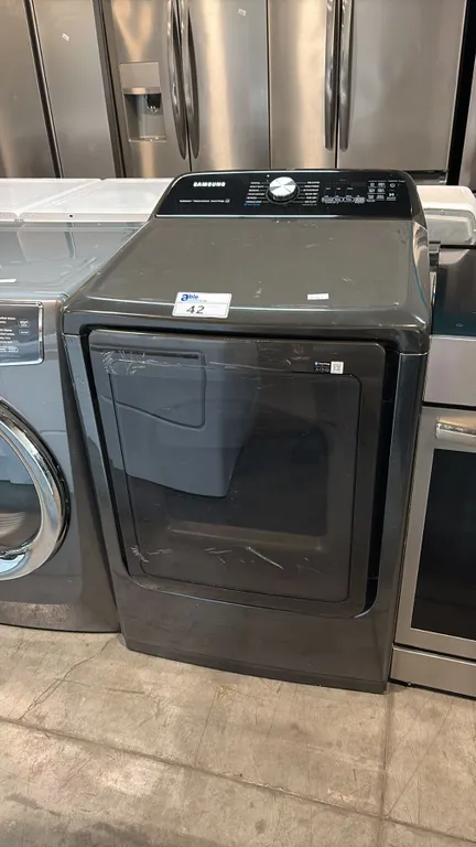 SAMSUNG DVE50A5405V/AC 27-INCH ELECTRIC DRYER, 7.4 CU. FT., SMARTTHINGS, STEAM, BLACK STAINLESS