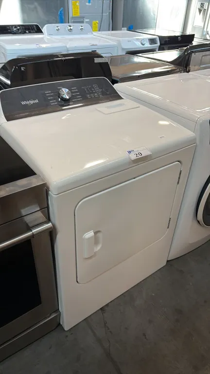 WHIRLPOOL YWED5050LW0 29-INCH VENTED ELECTRIC DRYER, 7.0 CU. FT., MOISTURE SENSING, STEAM, WHITE