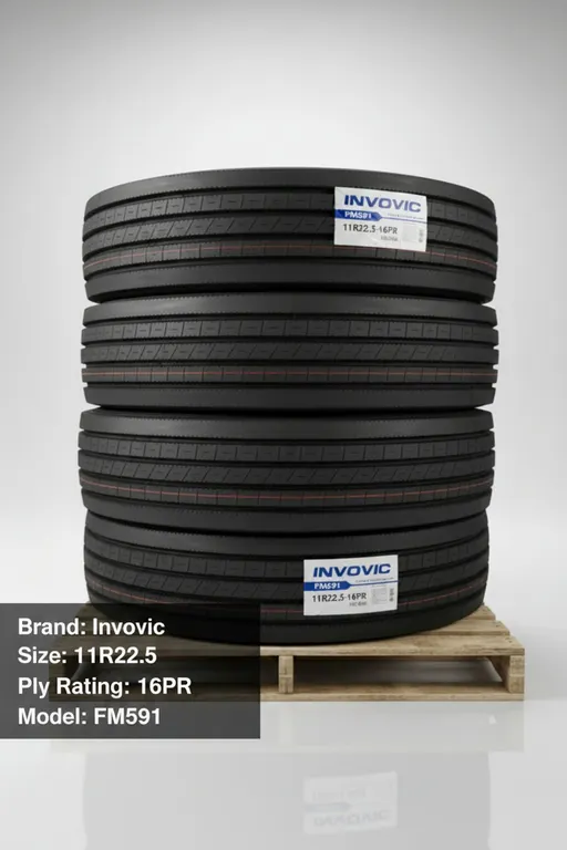 NEW LOT OF (4 TIRES) FM591 11R22.5 16PLY ALL POSITION TRUCK TIRES