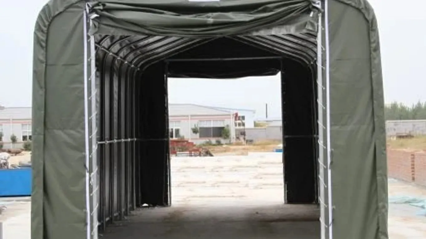 New! 18x50x17 Outdoor Storage Building with Heavy Duty PVC Cover