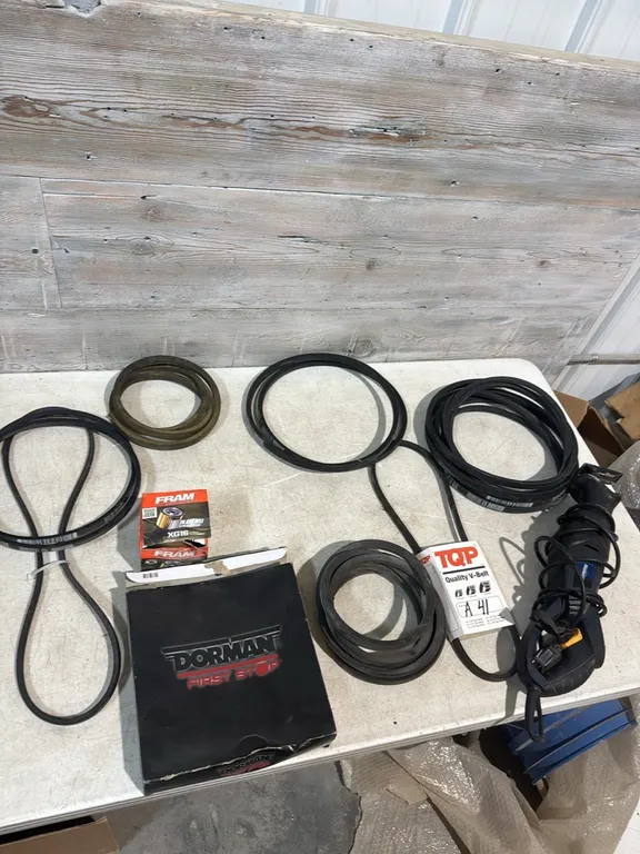 V belts Reciprocating saw and oil filter
