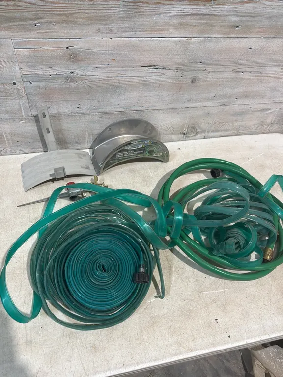 Soaker hoses, sprinkler and hose holders