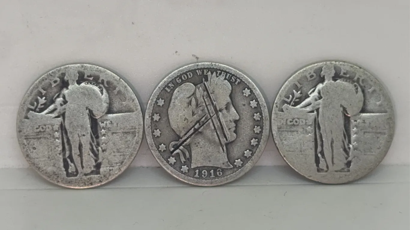 Barber & Standing Liberty Quarters