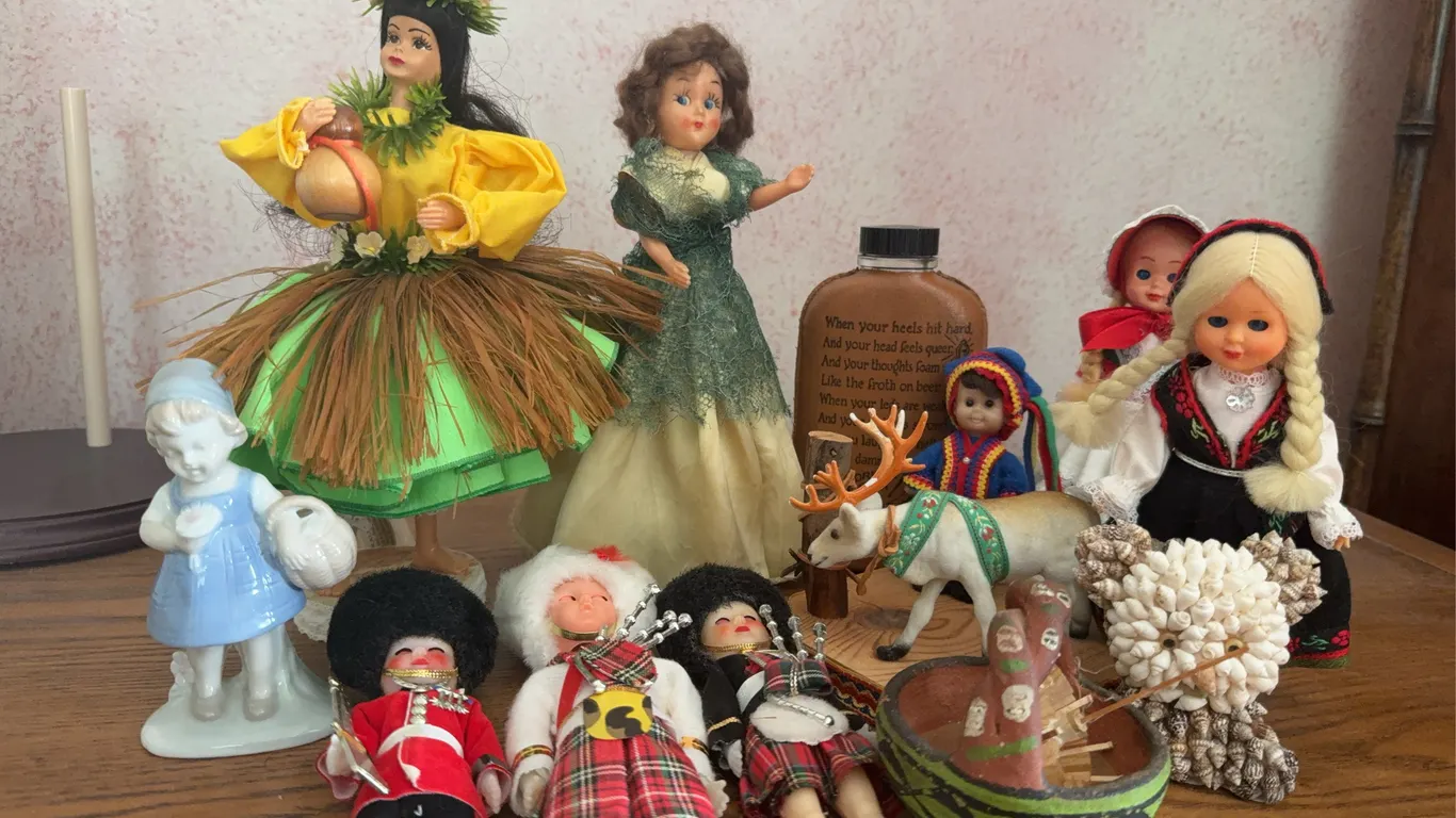 International Folk Dolls, Reindeer & Souvenir Collectibles