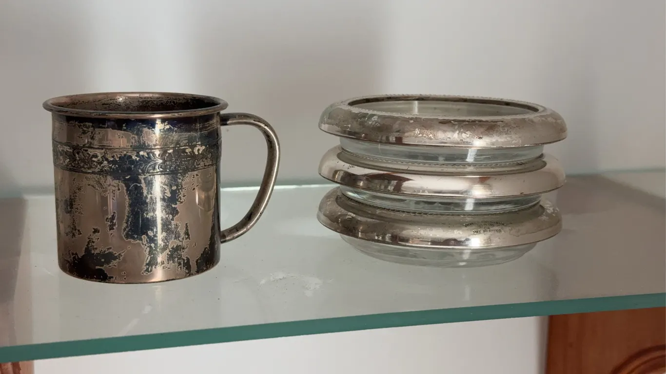 Sterling Mug & Glass Coasters