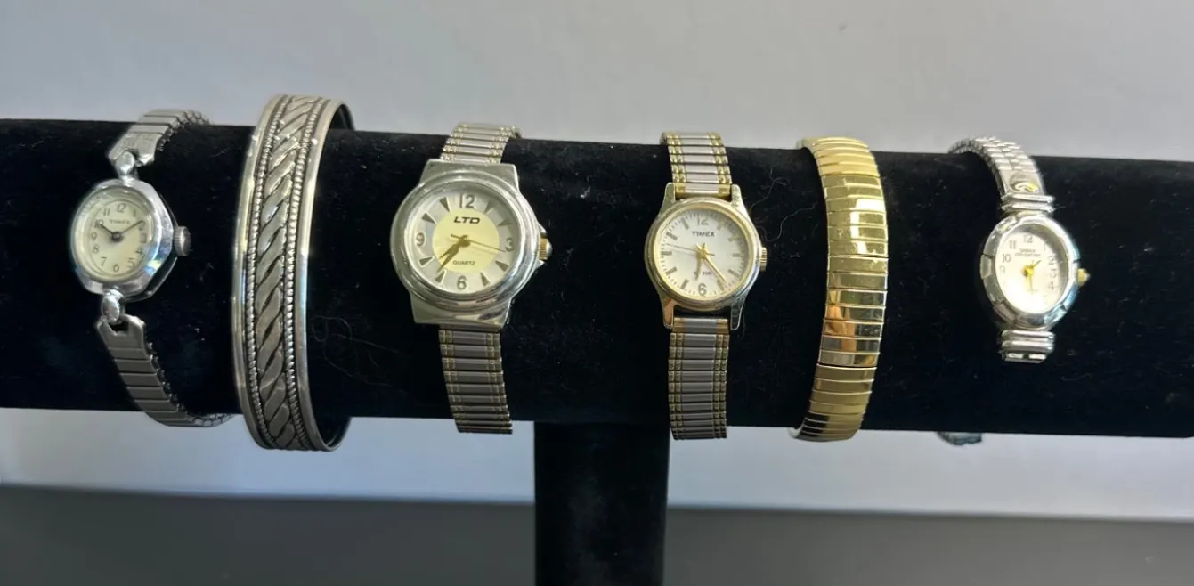 Five Vintage Ladies' Watches and Accessories from Mixed Brands