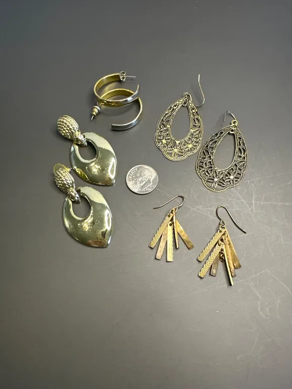 Costume Jewelry Earrings, Various Styles and Eras