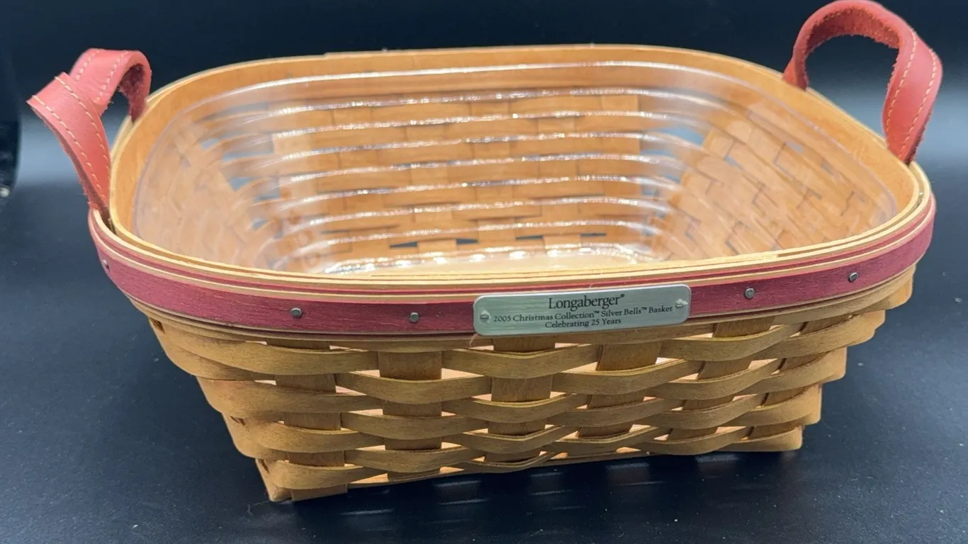 Longaberger 2005 Christmas Collection Silver Bells Basket
