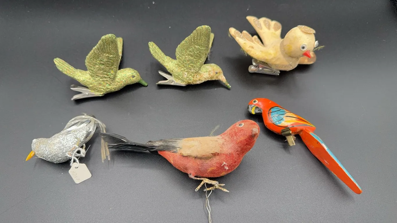 Box Lot Bird Ornaments