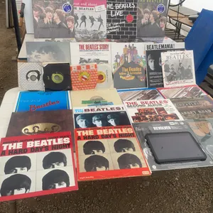 Approximately 25 Beatles long play records