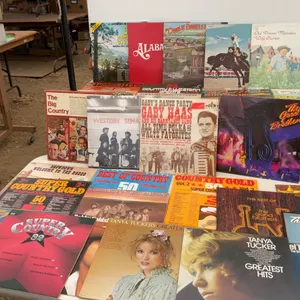 A large quantity of country and western long play records by various artists
