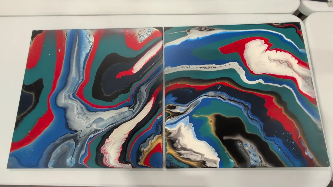 24"x24" Abstract acrylic art