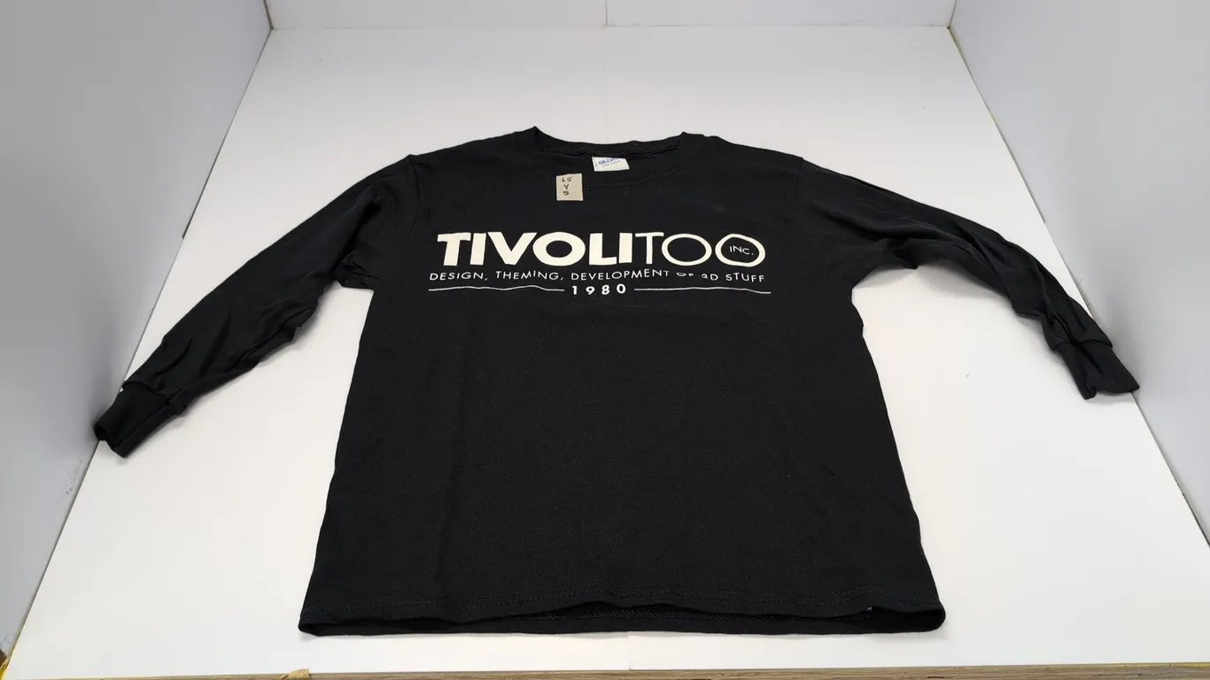 TivoliToo long sleeve cotton shirts, Youth Small (4 black, 1 blue)