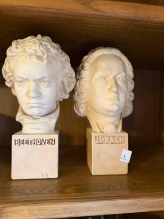 Cream tone finish Johann Sebastian Back and
