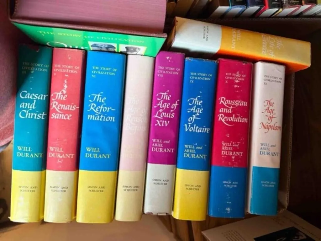 Box of Will Durant books