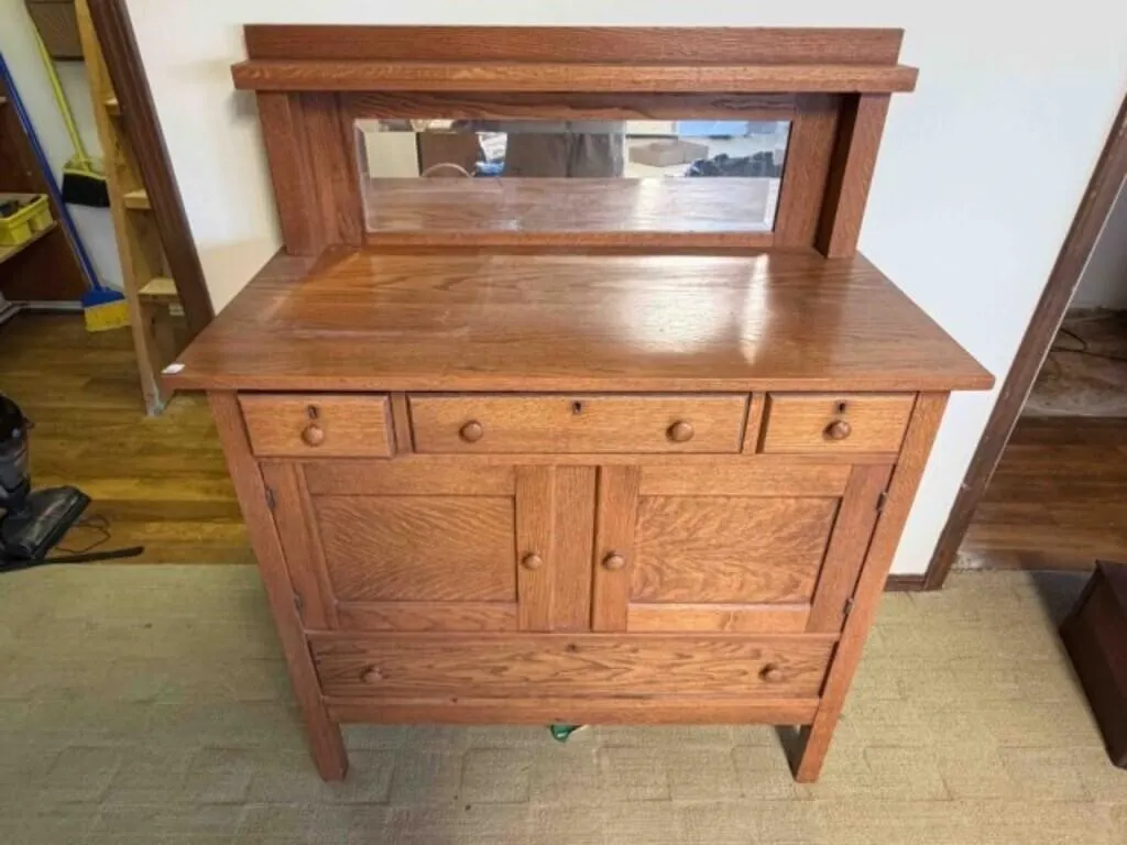 WOODEN BUFFET CABINET-