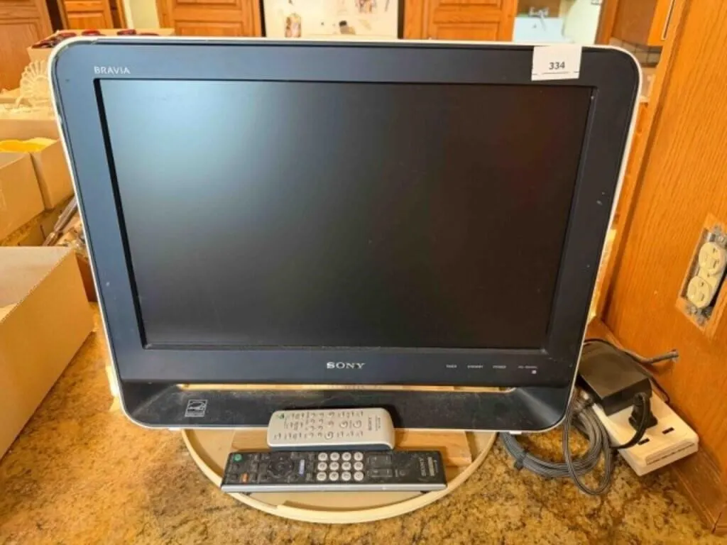 19" Sony Flat Screen - Turn On