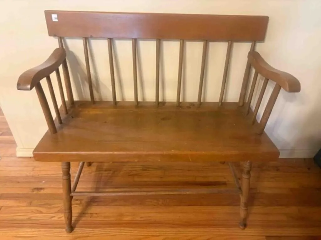 Small Vintage 3' Oak Bench