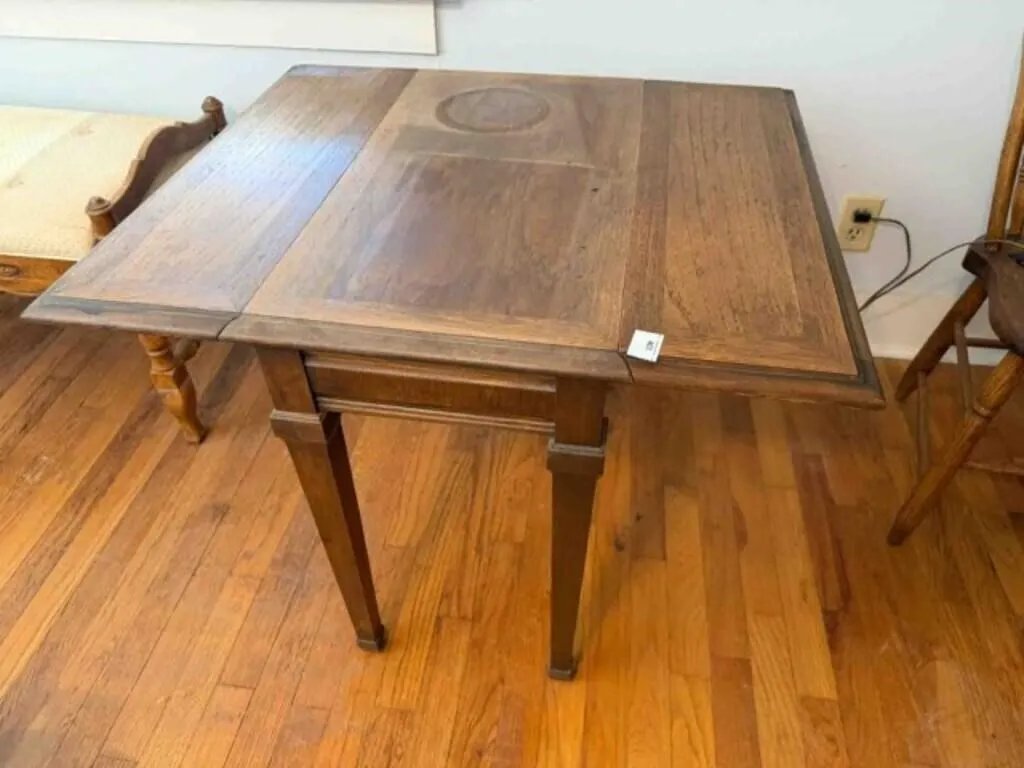 small drop leaf table;