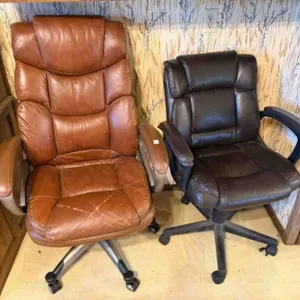 2-office chairs on rolls,