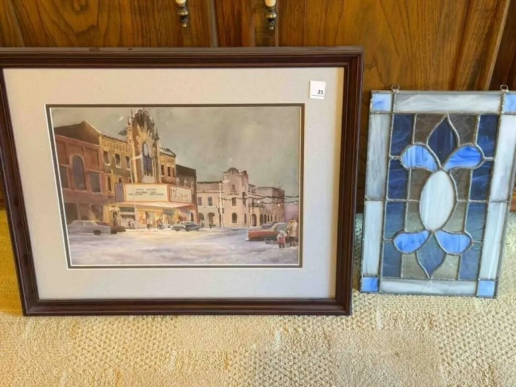 Ponca City, OK downtown print/frame,