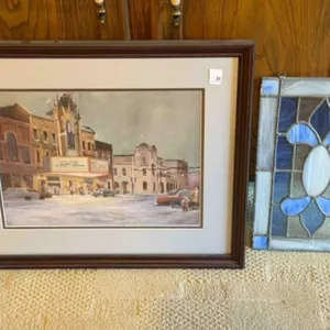 Ponca City, OK downtown print/frame,