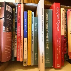 Box of misc. hard and paperback books