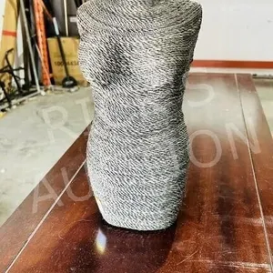 15" tall wicker necklace stand