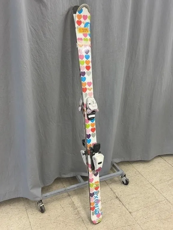 Roxy Hearts Kids Skis with Bindings