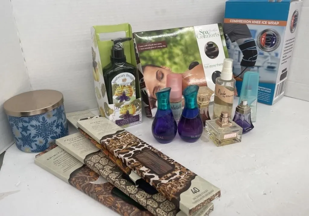 Personal care items for women. Includes Spa