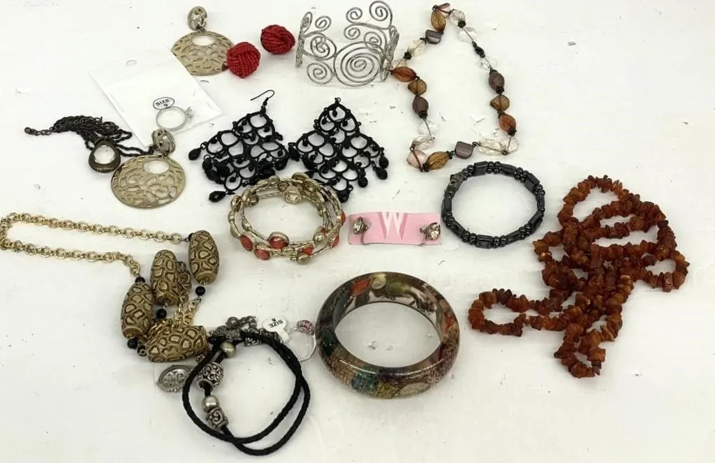 Collection of new, used and vintage jewelry.