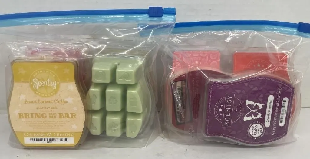 Eight Scentsy Bars packages. Three packages are