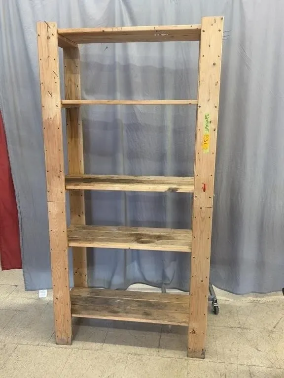 Wooden Handmade Tool Shelf